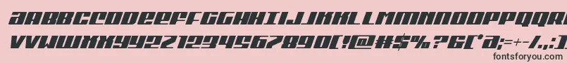 Michigancondital Font – Black Fonts on Pink Background