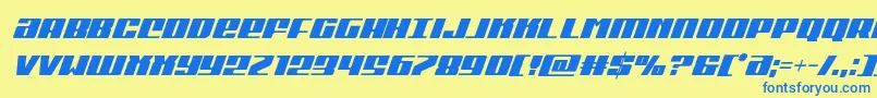 Más sobre la fuente Michigancondital fuente Michigancondital – Fuentes Azules Sobre Fondo Amarillo