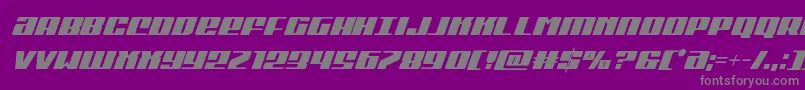 Police Michigancondital – polices grises sur fond violet