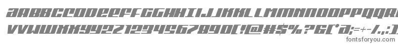 Michigancondital-Schriftart – Graue Schriften auf weißem Hintergrund