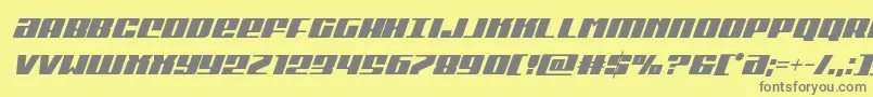 fuente Michigancondital – Fuentes Grises Sobre Fondo Amarillo