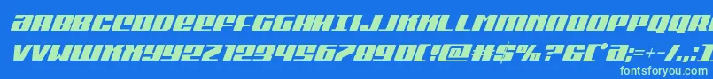 Подробнее о шрифте Michigancondital Шрифт Michigancondital – зелёные шрифты на синем фоне