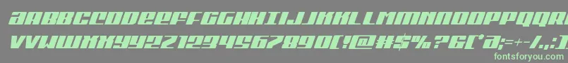 Шрифт Michigancondital – зелёные шрифты на сером фоне