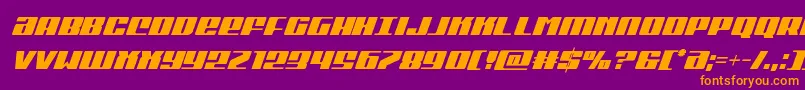 More about Michigancondital Font Michigancondital Font – Orange Fonts on Purple Background
