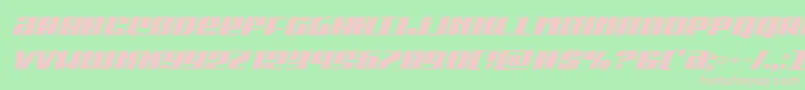 Michigancondital Font – Pink Fonts on Green Background