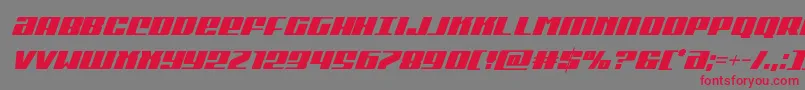 Michigancondital Font – Red Fonts on Gray Background