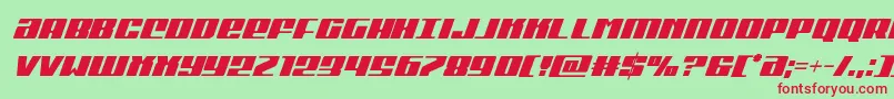 Michigancondital Font – Red Fonts on Green Background