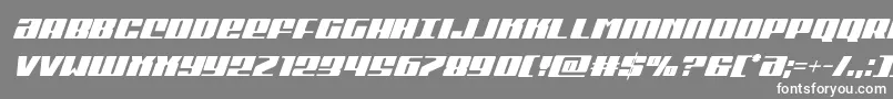 Michigancondital Font – White Fonts on Gray Background