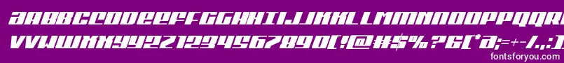 fuente Michigancondital – Fuentes Blancas Sobre Fondo Morado