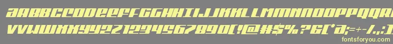Michigancondital Font – Yellow Fonts on Gray Background