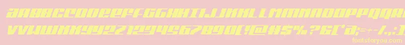 Michigancondital Font – Yellow Fonts on Pink Background