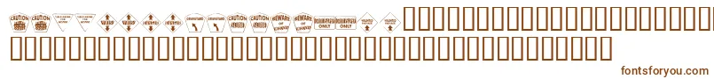 KrHalloweenSignsTwo Font – Brown Fonts