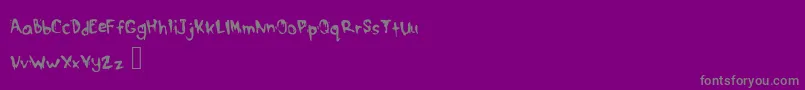 Шрифт DrippymcdripNm – серые шрифты на фиолетовом фоне