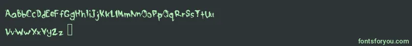 Шрифт DrippymcdripNm – зелёные шрифты на чёрном фоне