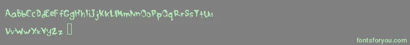 DrippymcdripNm Font – Green Fonts on Gray Background