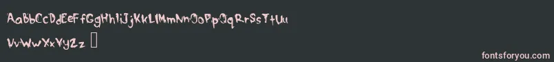 DrippymcdripNm Font – Pink Fonts on Black Background