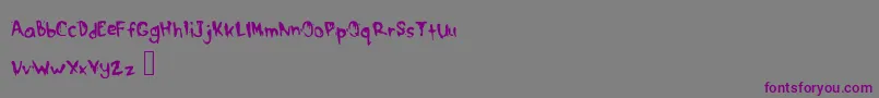 DrippymcdripNm Font – Purple Fonts on Gray Background