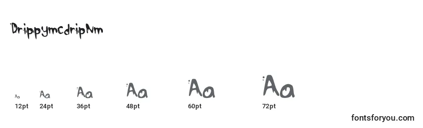 Размеры шрифта DrippymcdripNm