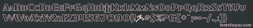SfIntellivisedOutline Font – Pink Fonts on Black Background