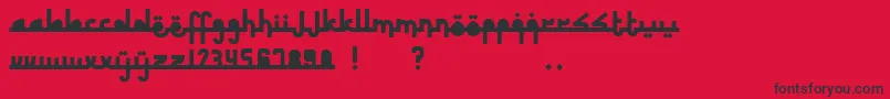 RevolusiTimurTengah Font – Black Fonts on Red Background