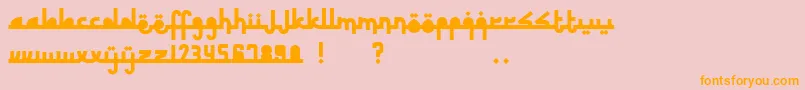 RevolusiTimurTengah Font – Orange Fonts on Pink Background