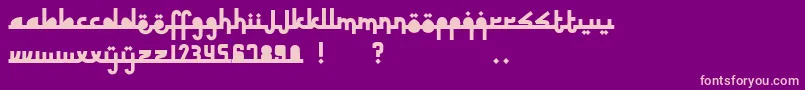 RevolusiTimurTengah Font – Pink Fonts on Purple Background