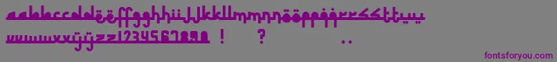 RevolusiTimurTengah Font – Purple Fonts on Gray Background