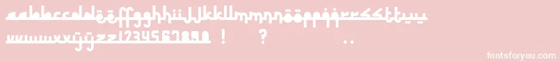 RevolusiTimurTengah Font – White Fonts on Pink Background