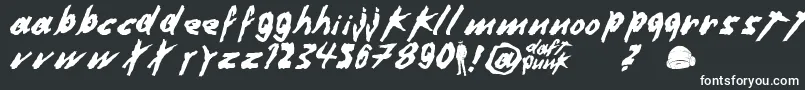 DafterHarderBetterStrongerByDuncanWick Font – White Fonts