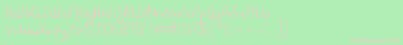 FelipescriptfontRegular Font – Pink Fonts on Green Background