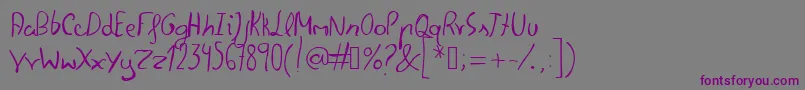 FelipescriptfontRegular Font – Purple Fonts on Gray Background
