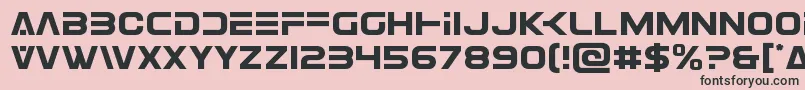 Eurofighter Font – Black Fonts on Pink Background
