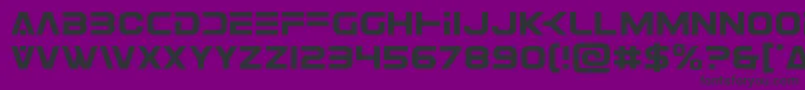 Eurofighter Font – Black Fonts on Purple Background