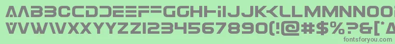 Eurofighter Font – Gray Fonts on Green Background