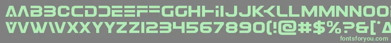 Eurofighter Font – Green Fonts on Gray Background