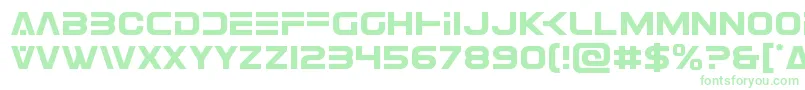 Eurofighter Font – Green Fonts on White Background