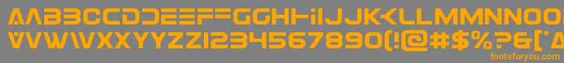 Eurofighter Font – Orange Fonts on Gray Background