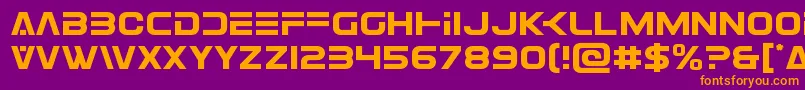 Eurofighter Font – Orange Fonts on Purple Background