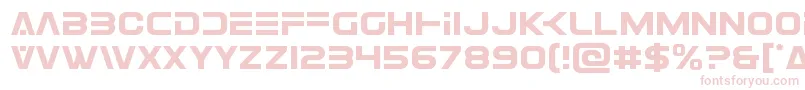 Eurofighter-Schriftart – Rosa Schriften auf weißem Hintergrund