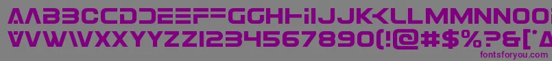 Eurofighter Font – Purple Fonts on Gray Background