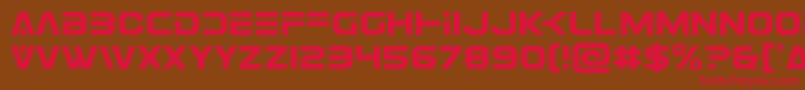 Eurofighter Font – Red Fonts on Brown Background