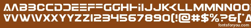 Eurofighter Font – White Fonts on Brown Background