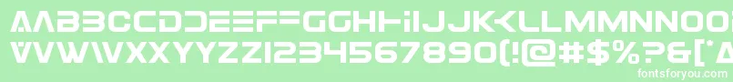 フォントEurofighter – 緑の背景に白い文字