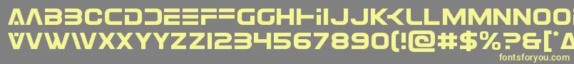 Eurofighter Font – Yellow Fonts on Gray Background