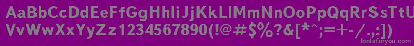 fuente TextbookBold – Fuentes Grises Sobre Fondo Morado