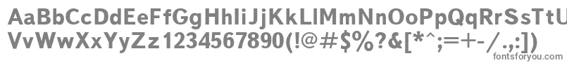 フォントTextbookBold – 灰色のフォント