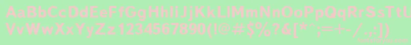 TextbookBold Font – Pink Fonts on Green Background