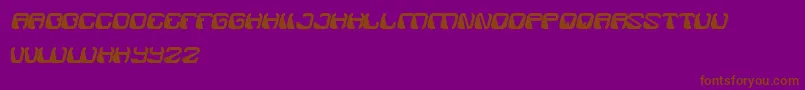 ElectroMagnet Font – Brown Fonts on Purple Background