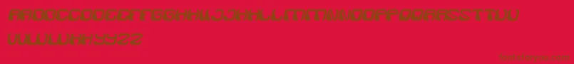 ElectroMagnet-fontti – ruskeat fontit punaisella taustalla