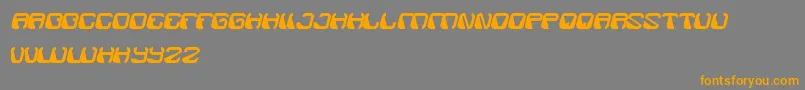 ElectroMagnet Font – Orange Fonts on Gray Background